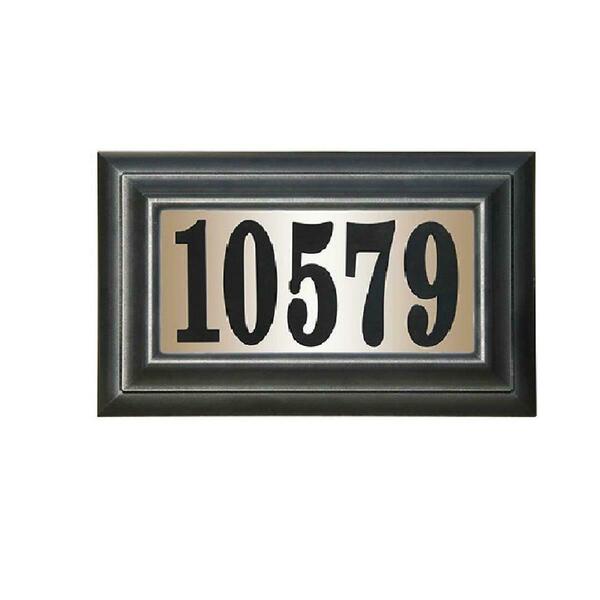 Book Publishing Co 15 in. Edgewood Classic Do It Yourself Kit Polymer Frame Lighted Address Plaque GR2642858